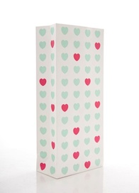 Aqua & Pink Sweetheart  - treat bags
